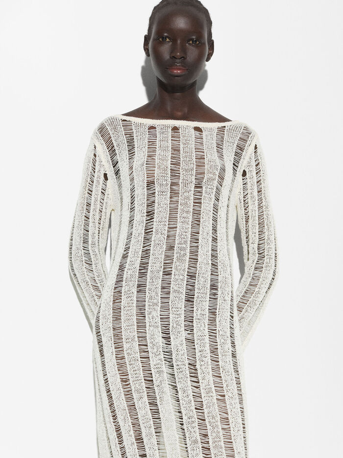 Online Exclusive - Open-Knitted Dress
