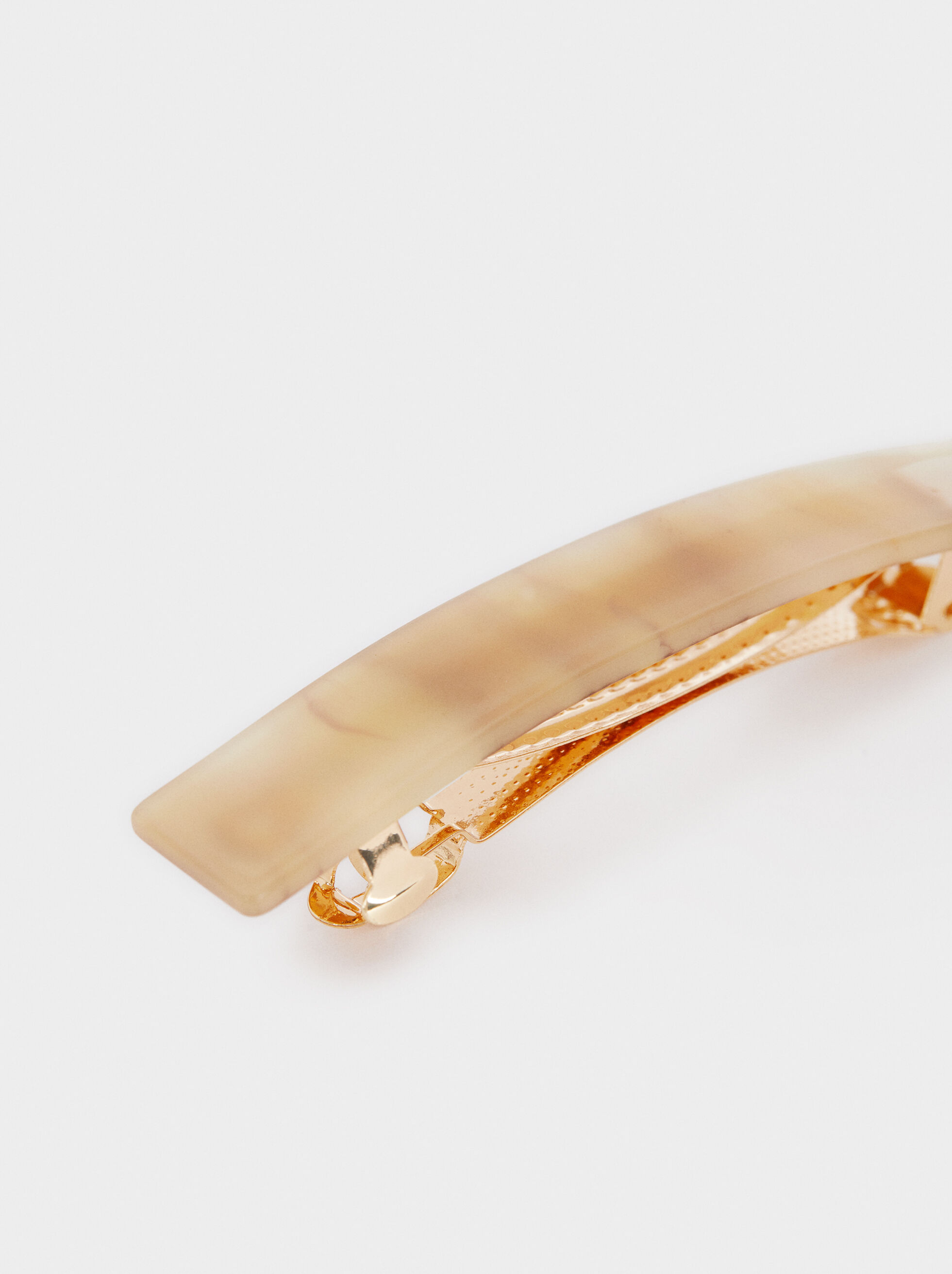 Mother-Of-Pearl Textured Hair Clip 