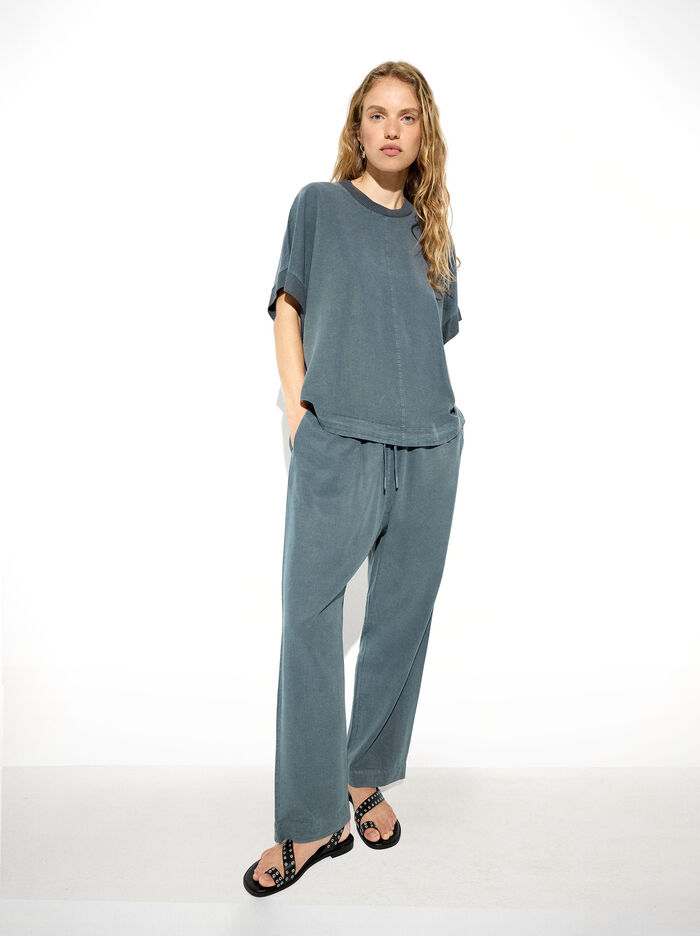 Adjustable Loose-Fitting Trousers Pants With Drawstring