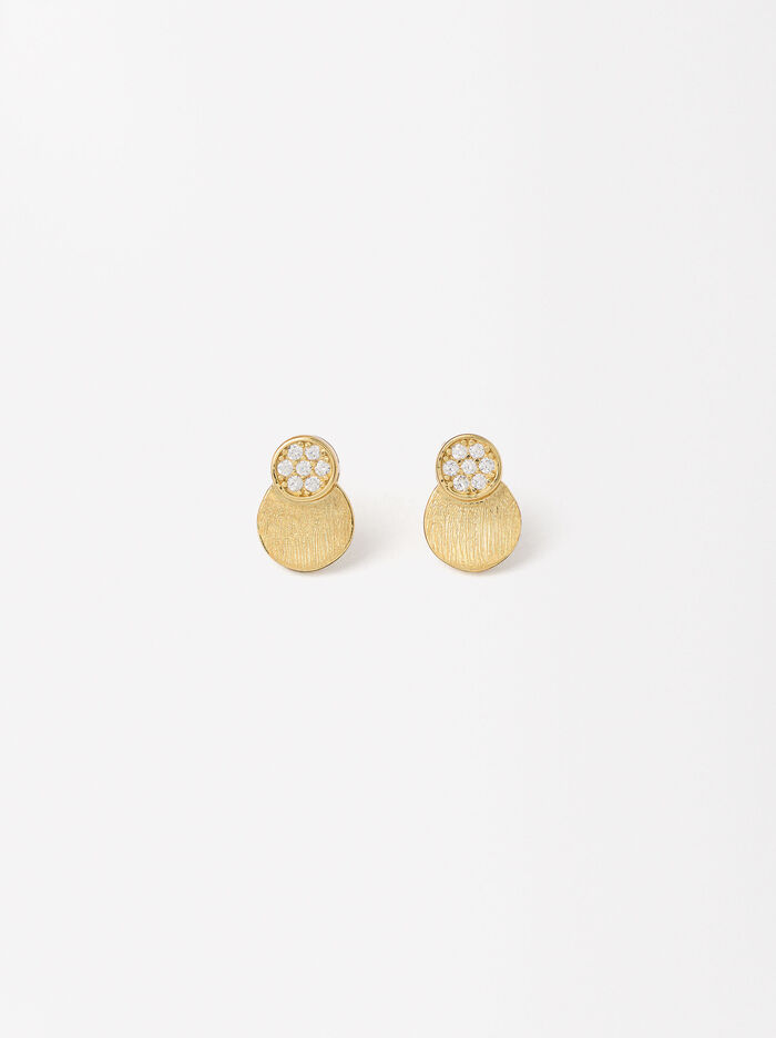 Studs With Zirconia - Sterling Silver 925