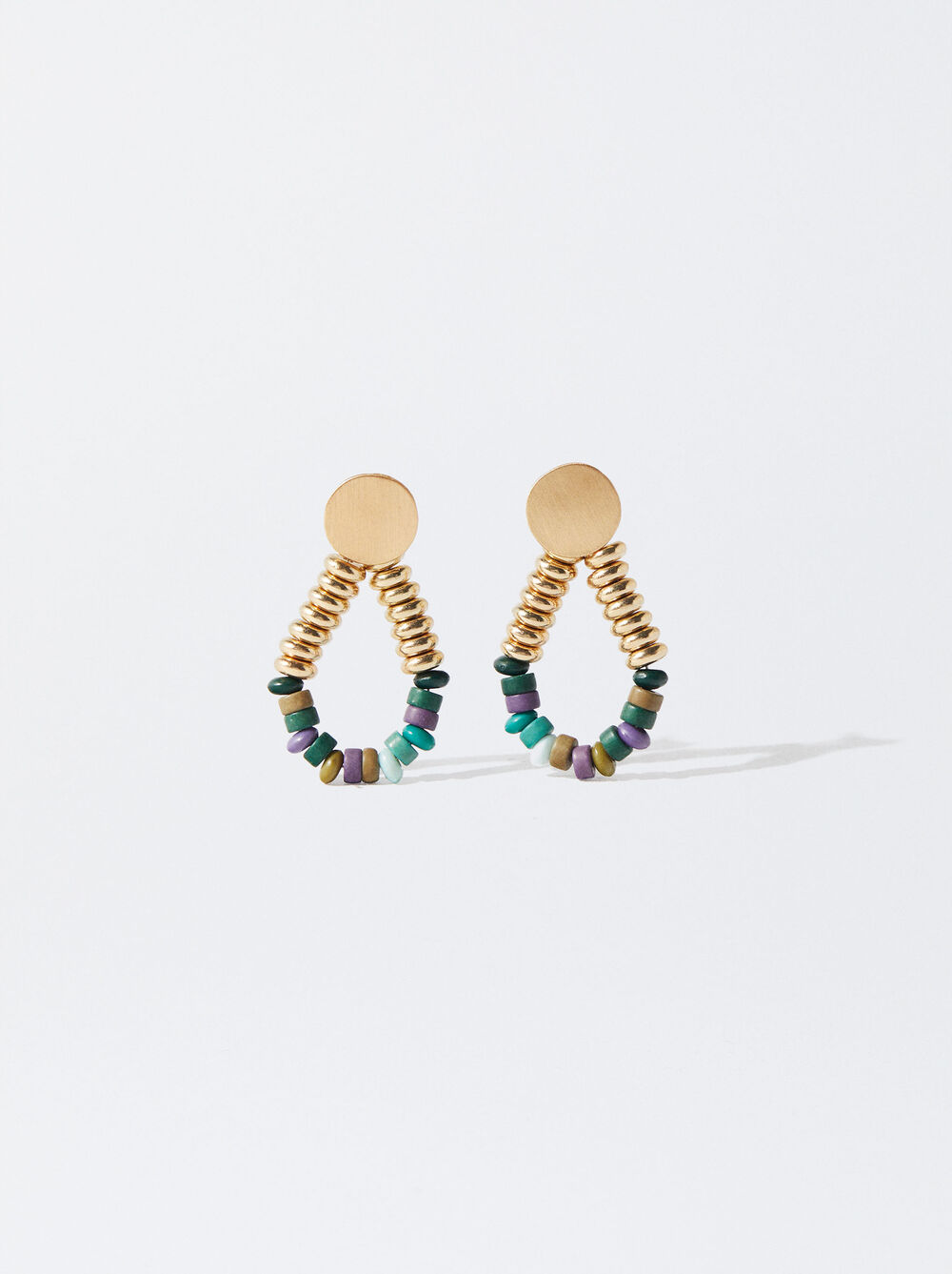 Multicoloured Earrings With Stone image number 0.0
