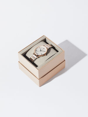 Uhr Mit Zweifarbigem Stahlarmband image number 3.0