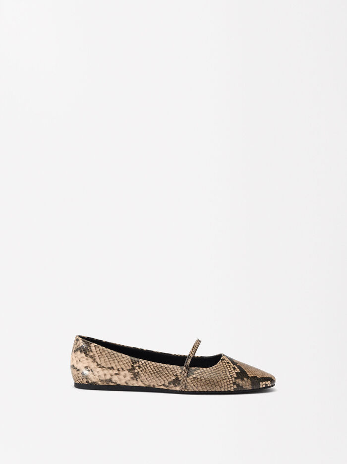 Exclusivo Online - Bailarinas Tiras Animal Print