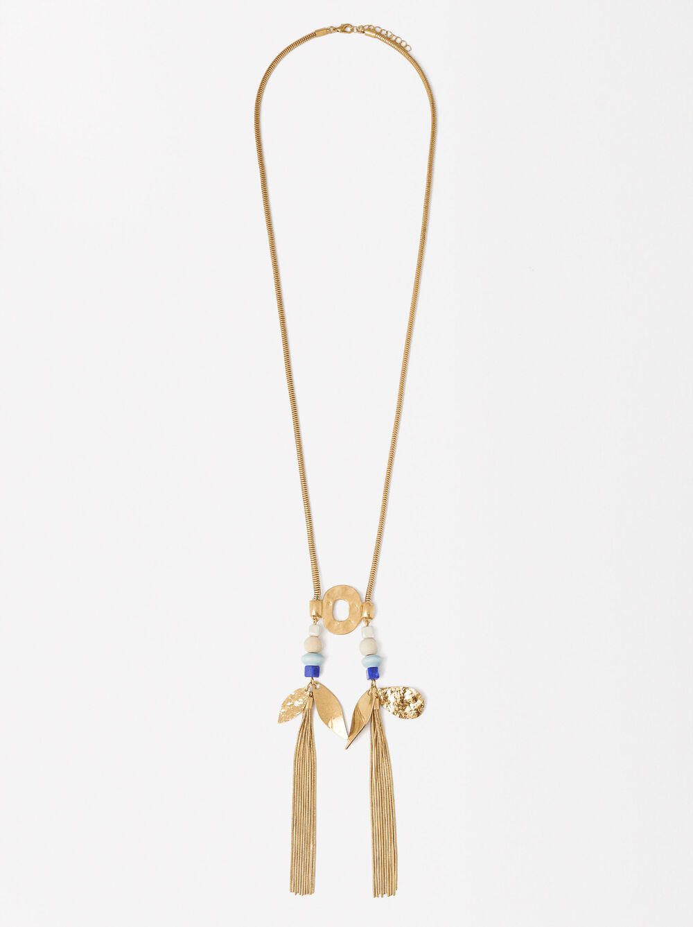 Long Gold Necklace image number 0.0