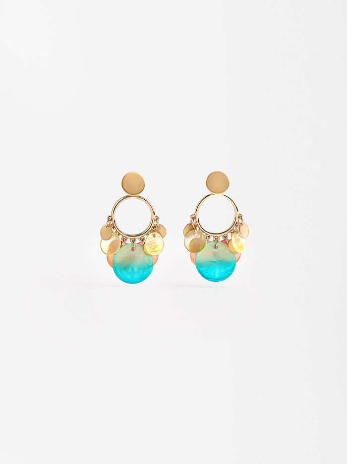 Multicolor Shell Earrings