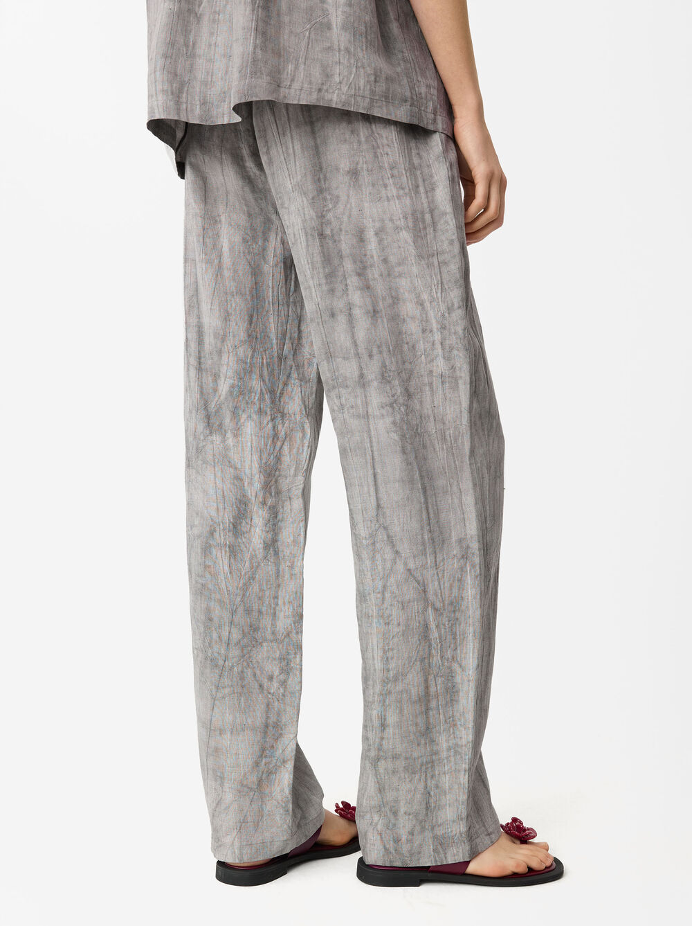 Printed Loose-Fitting Trousers