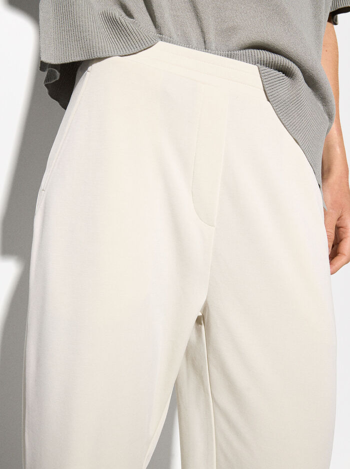 Pantaloni In Modal Con Tasche