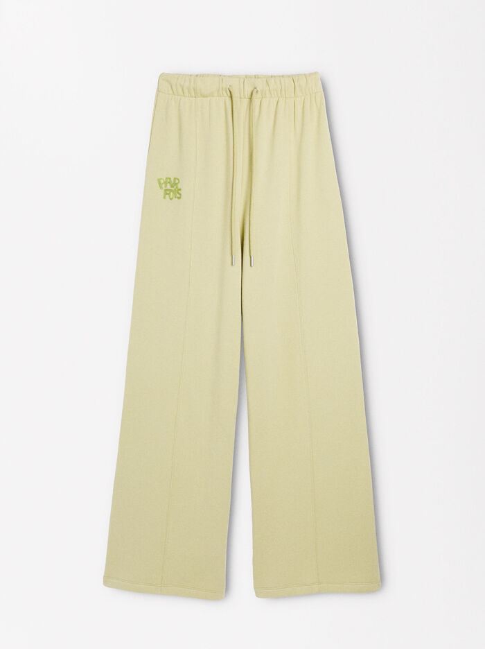 Pantalon En Coton Taille Élastique