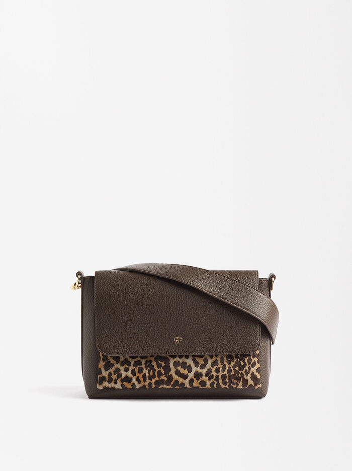 Bolso De Hombro Estampado Leopardo 