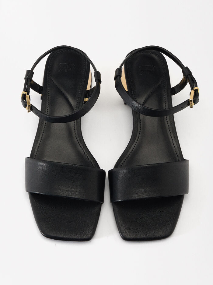 Online Exclusive - Sandals With Golden Heel