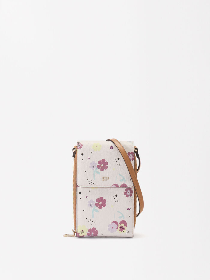 Bolso Para Móvil Estampado Floral