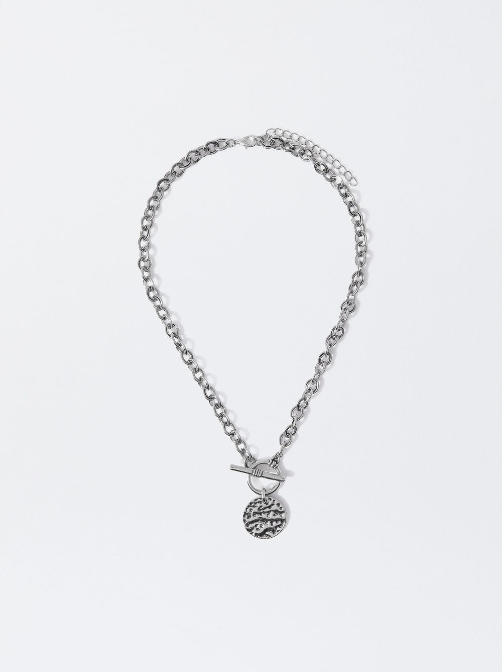 Silver-Plated Necklace With Pendant image number 0.0