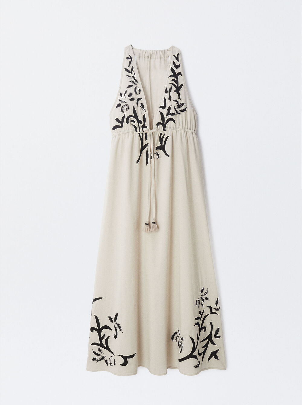 Online Exclusive - Langes Besticktes Kleid image number 4.0