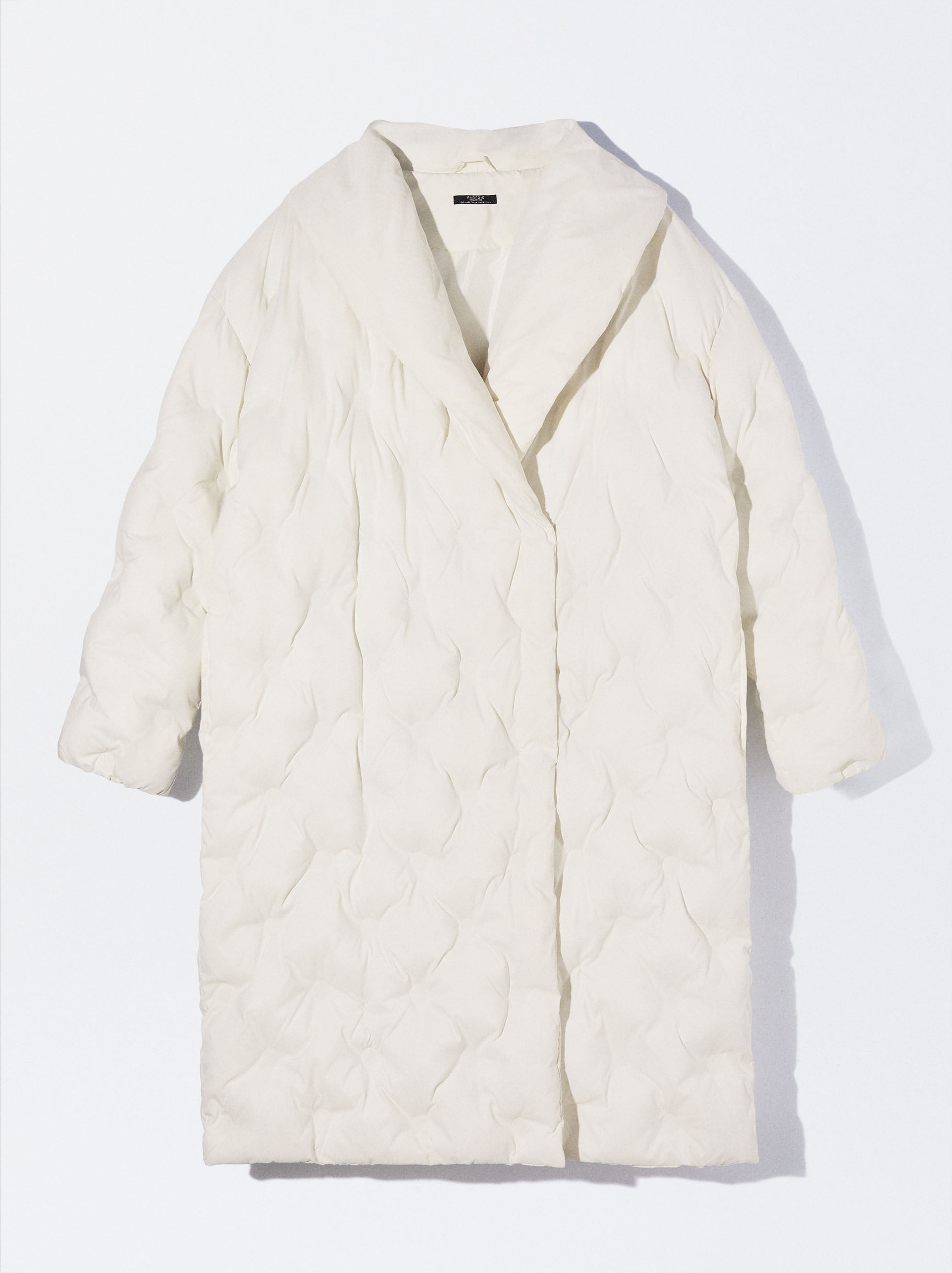 Online Exclusive - Long Padded Coat White | Parfois