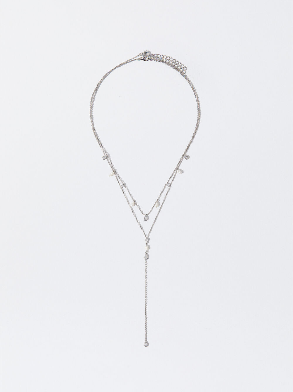 Halskette Mit Perlen Und Zirkonia image number 1.0