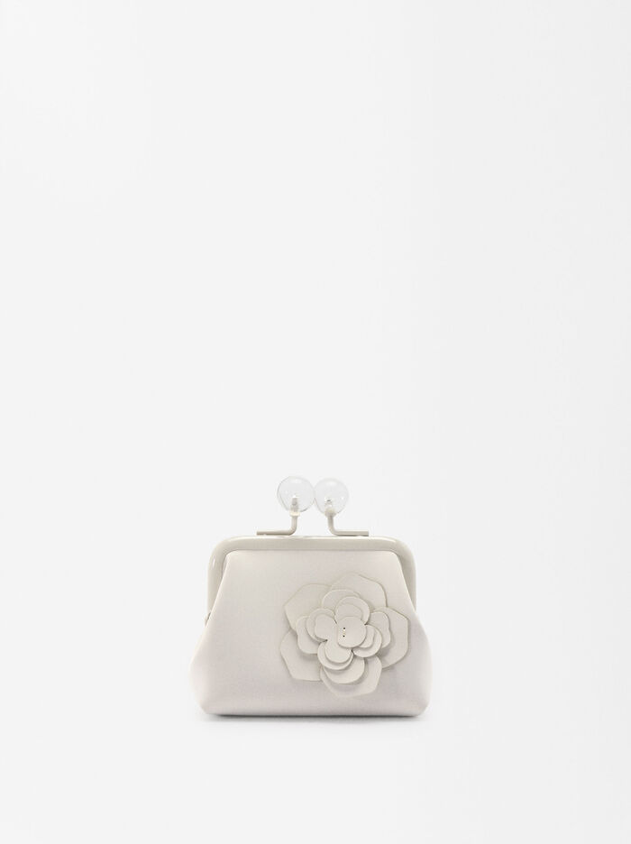 Coin Purse With Flower