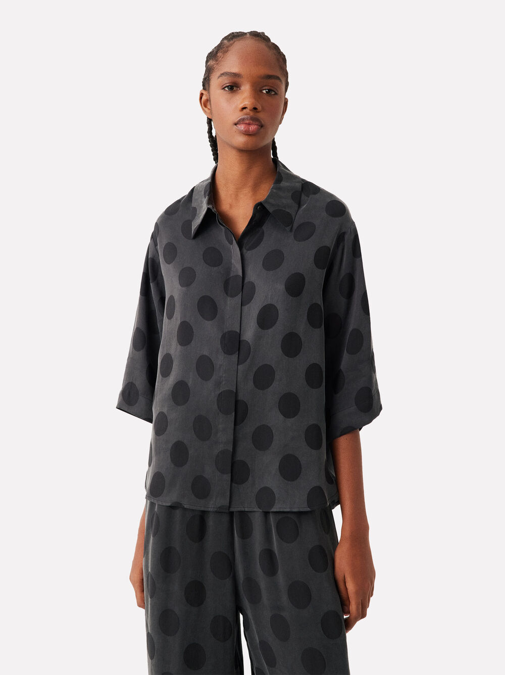 Online Exclusive - Camicia Lyocell A Pois