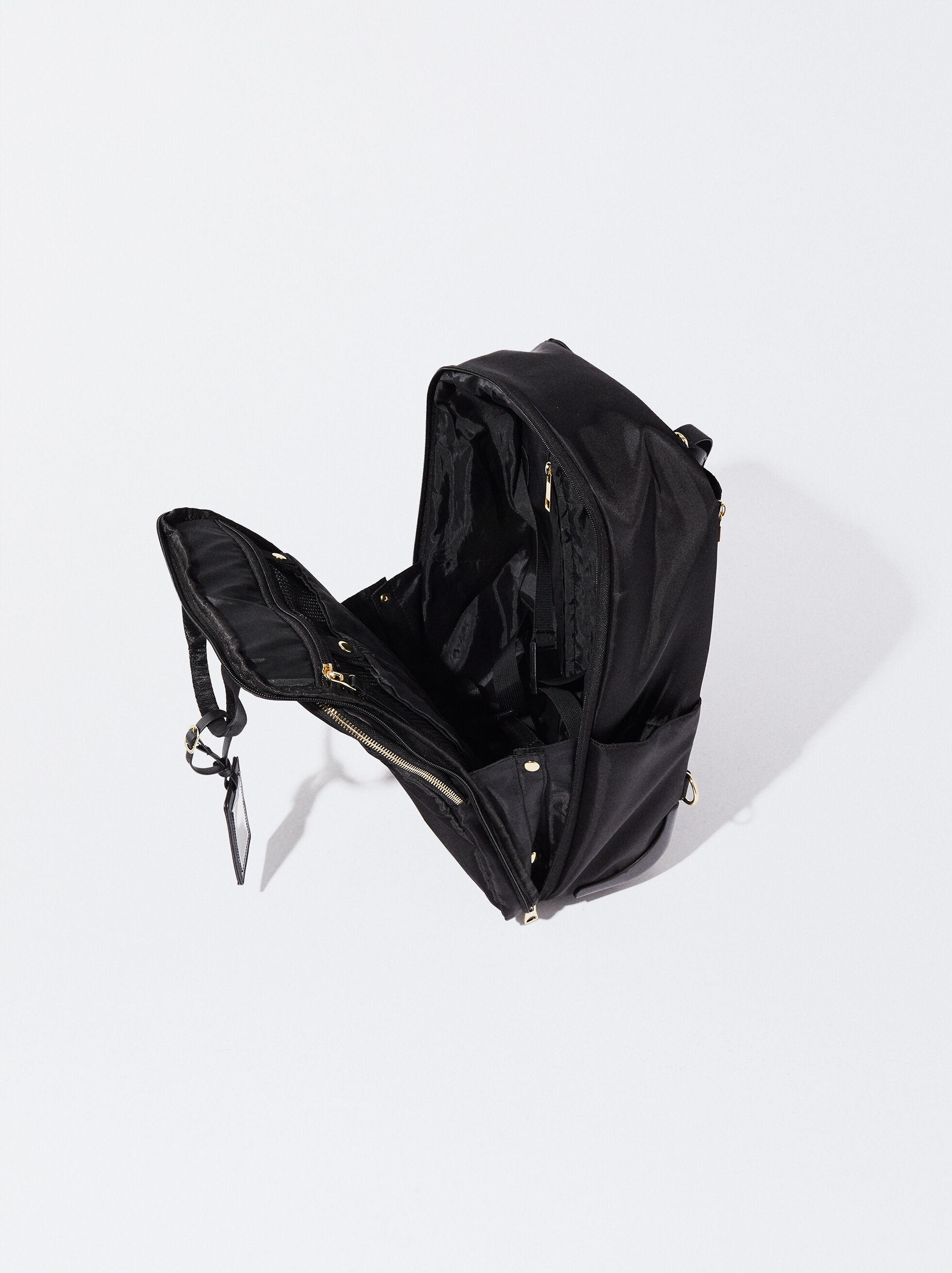 2-In-1 Backpack And Trolley Black | Parfois