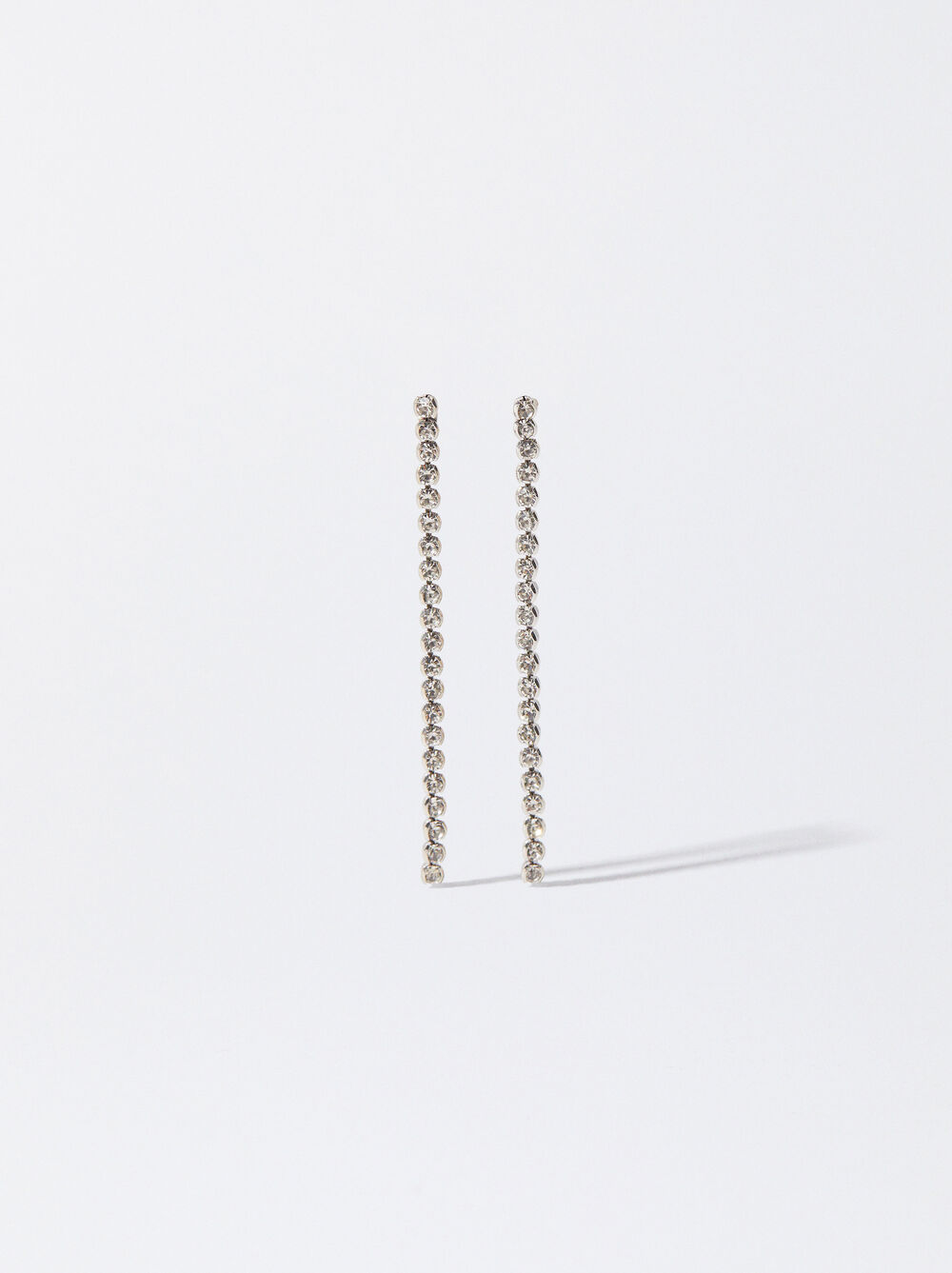 Silver Earrings  With Zirconia image number 0.0
