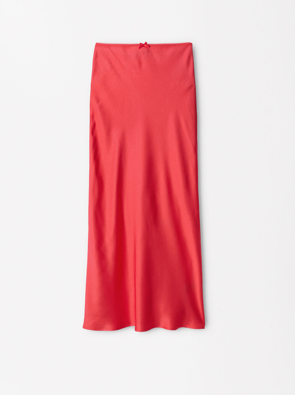 Midi Skirt With Elastic Waistband image number 5.0