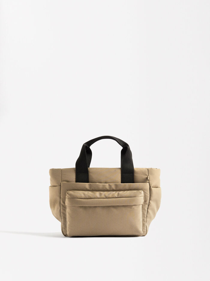 Bolso Tote De Nylon Com Bandolera M