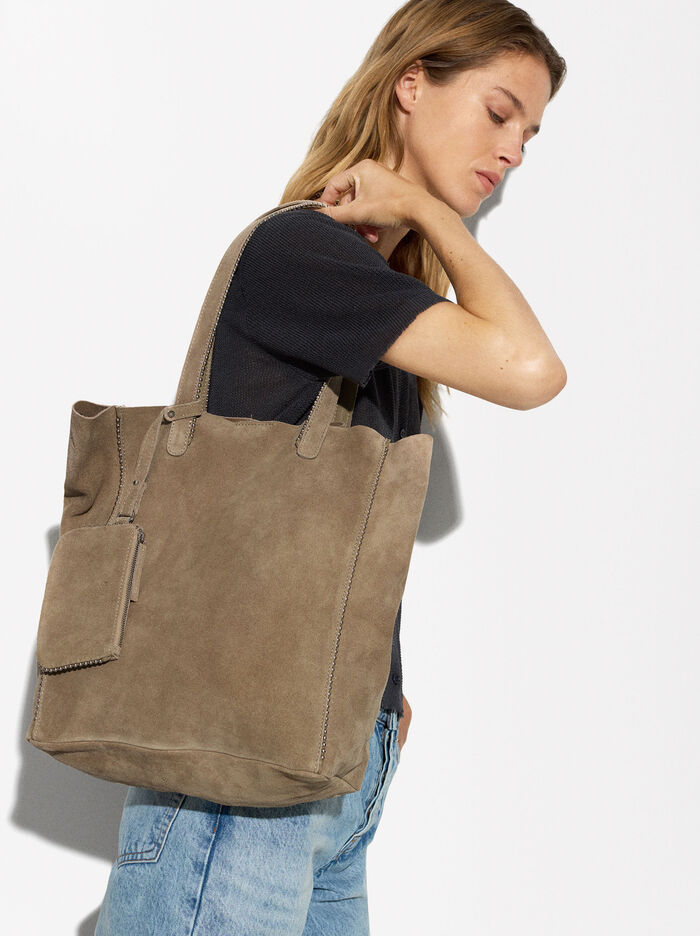 Bolso Shopper De Piel Con Colgante L - Edición Limitada