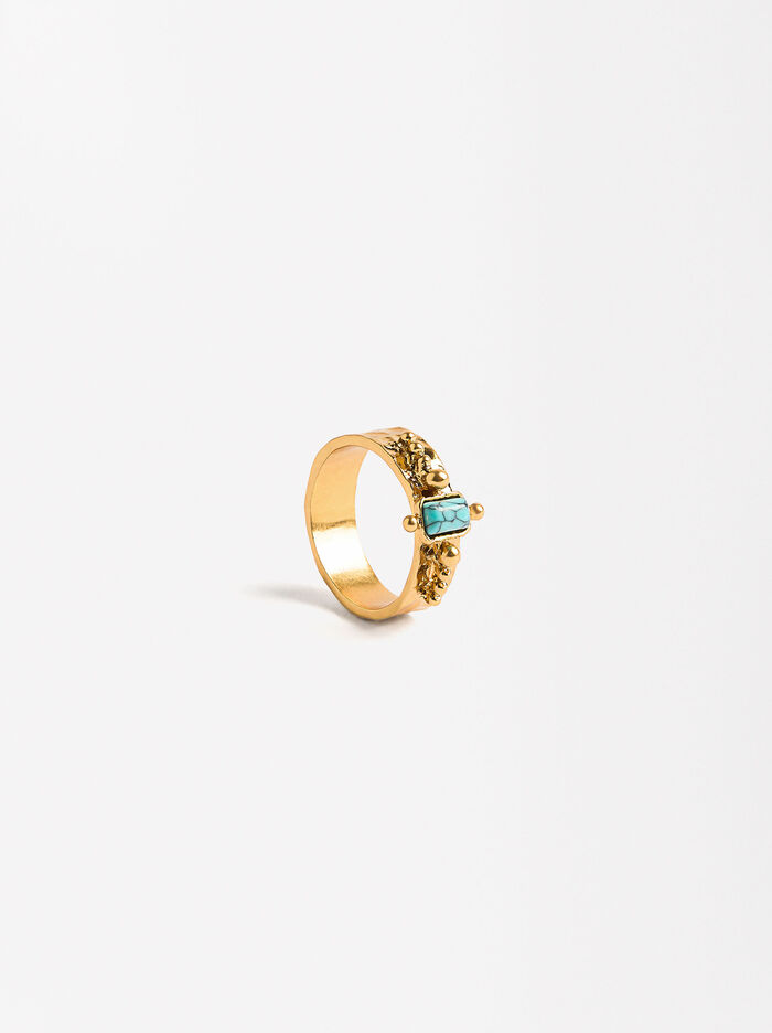 Golden Ring With Stone