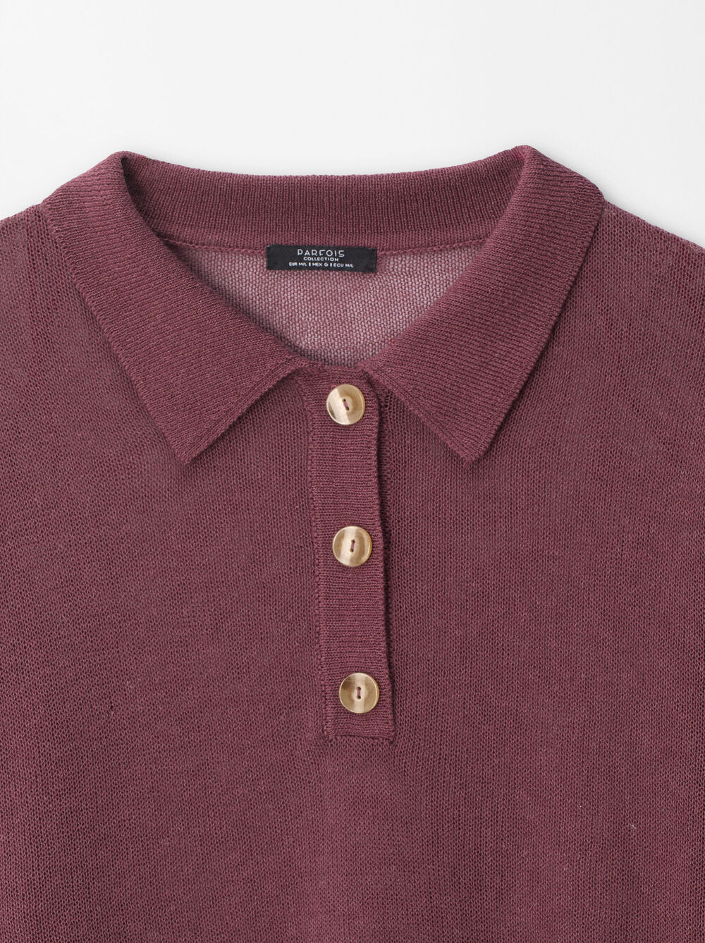 Knitted Polo With Buttons image number 6.0