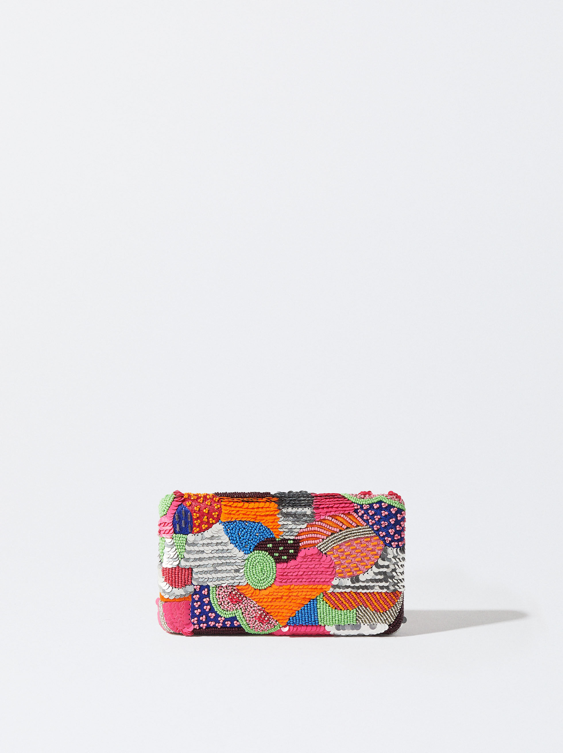 Party Clutch With Beads - Bright Multicolor - Clutch Bags - Parfois