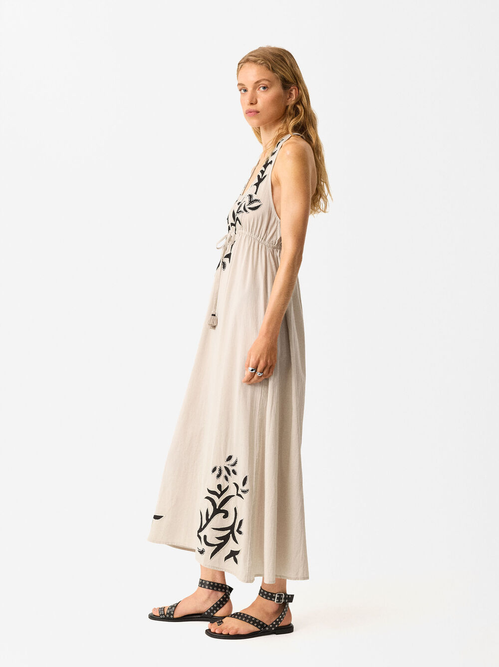 Online Exclusive - Langes Besticktes Kleid image number 2.0