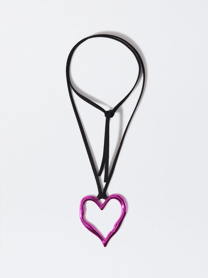 Metallische Herz-Seil-Halskette