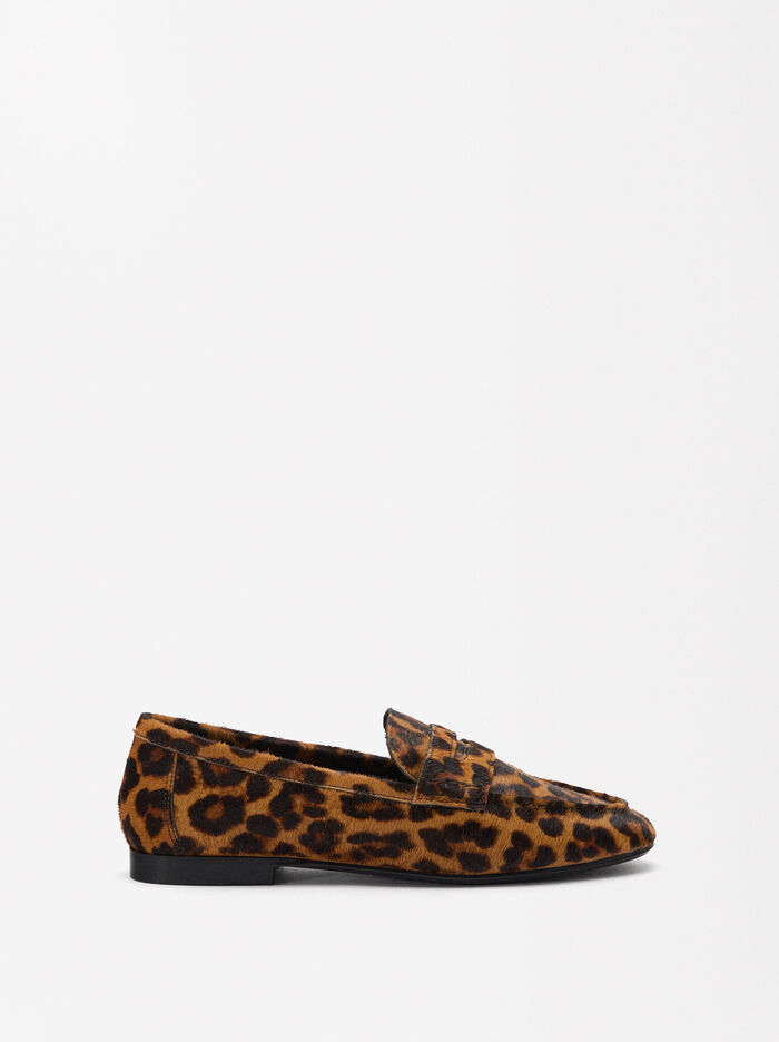 Exclusivo Online - Mocasines De Piel Estampado Animal