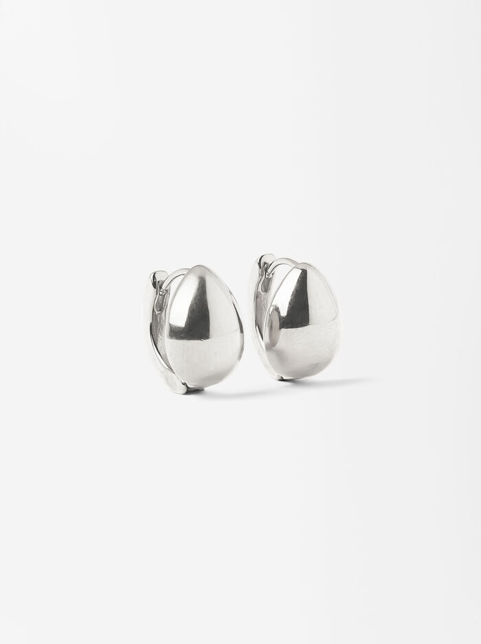 Oval Earrings - Stainless Steel 