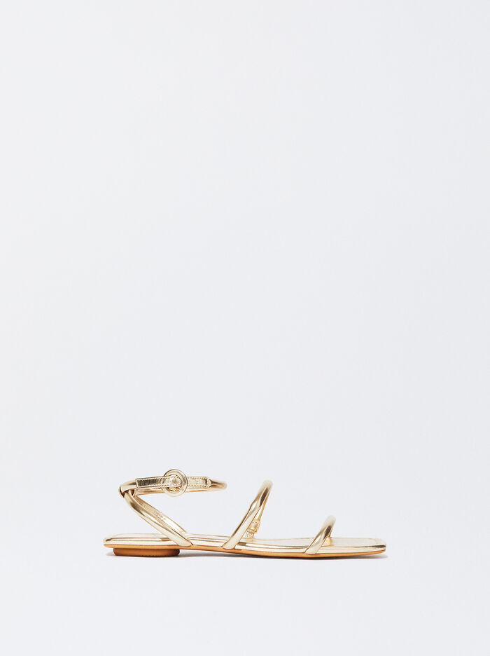 Flat Sandals With Tubular Straps
