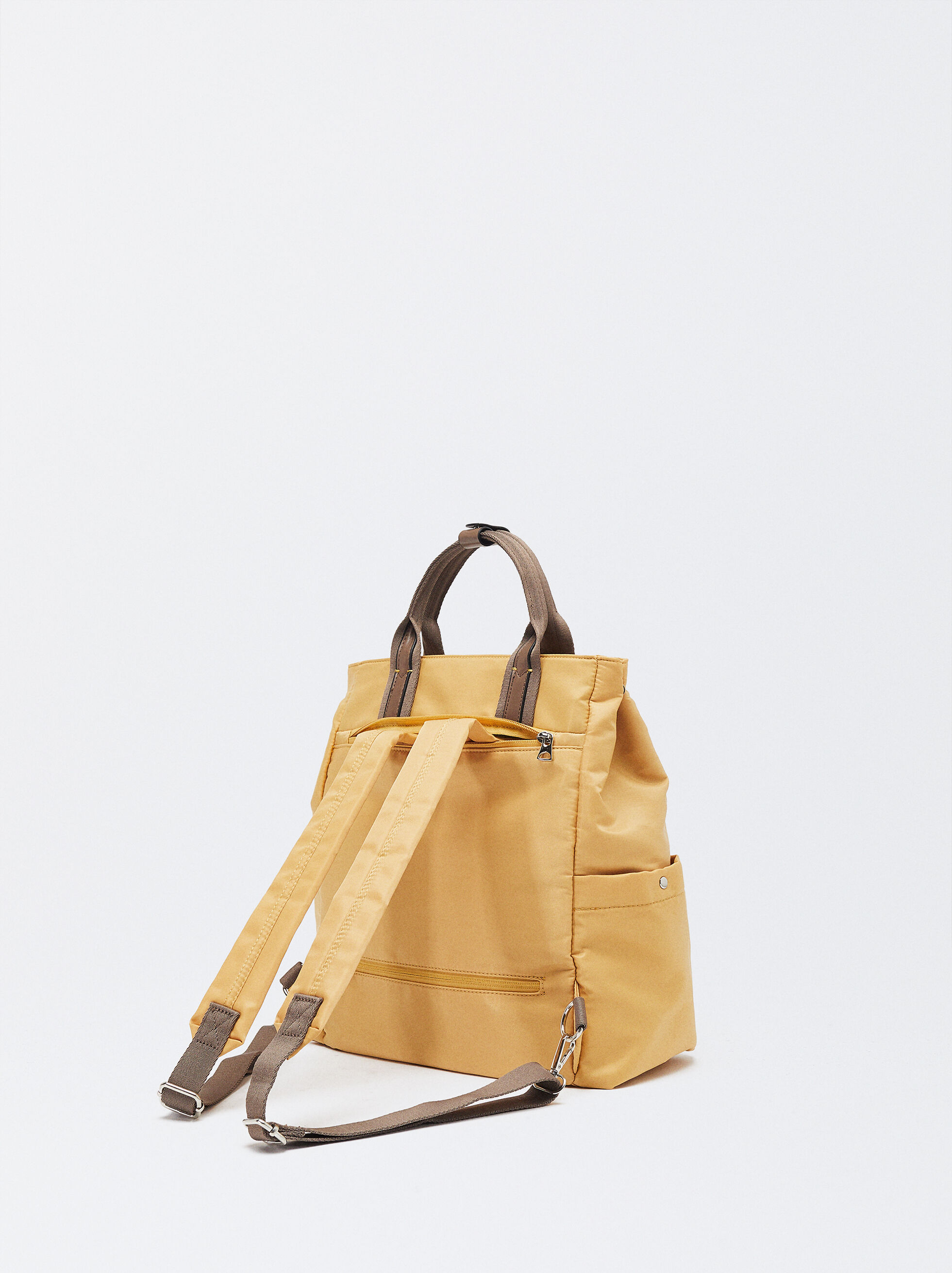 ModCloth mustard yellow backpack can also be used as... - Depop