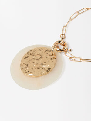 Golden Necklace With Shell