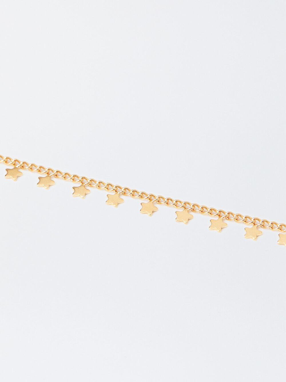 Golden Necklace With Stars image number 2.0