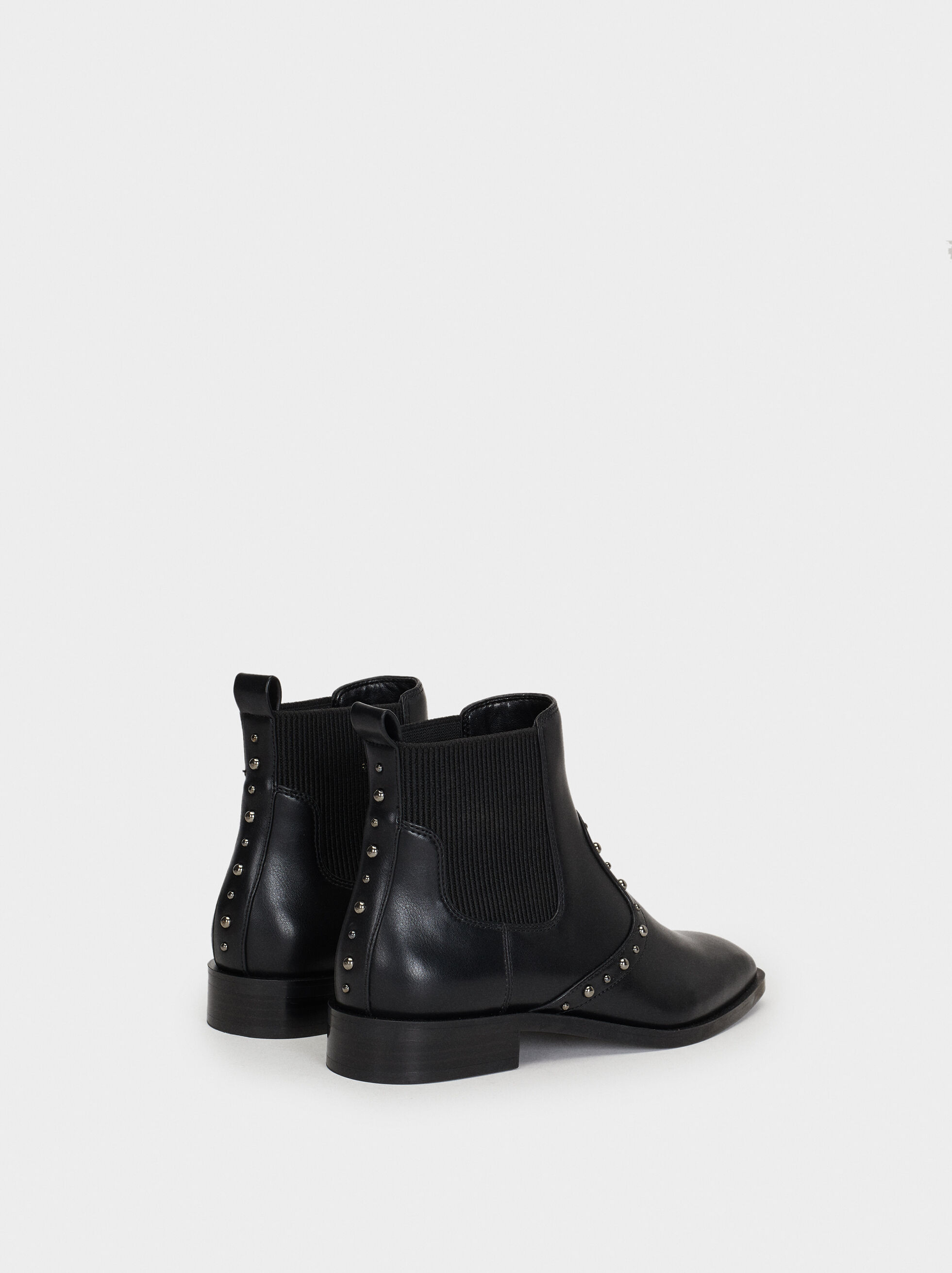 Studded Ankle Boots - Black - Woman 