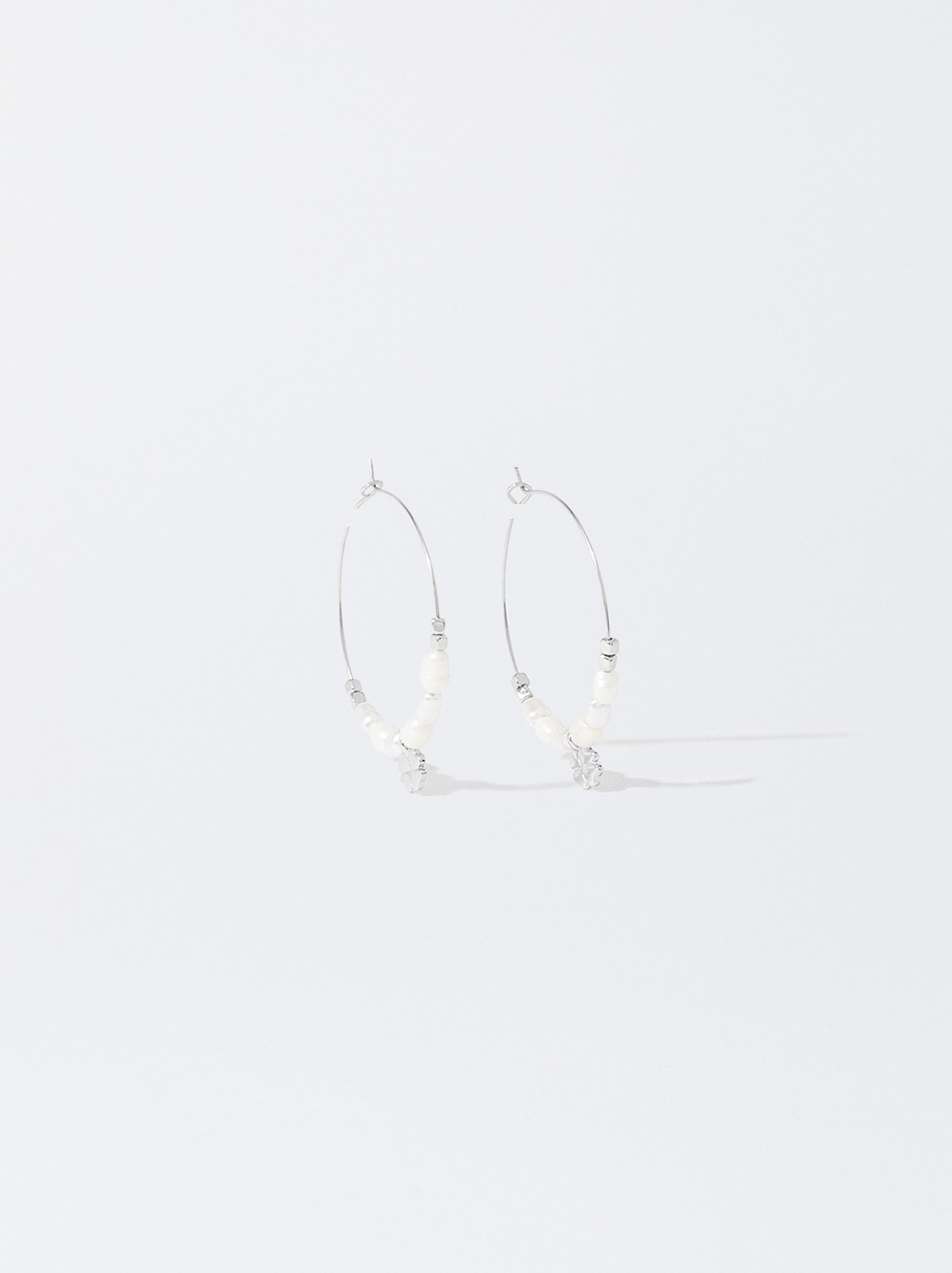 Hoop Earrings With Freshwater Pearls image number 0.0