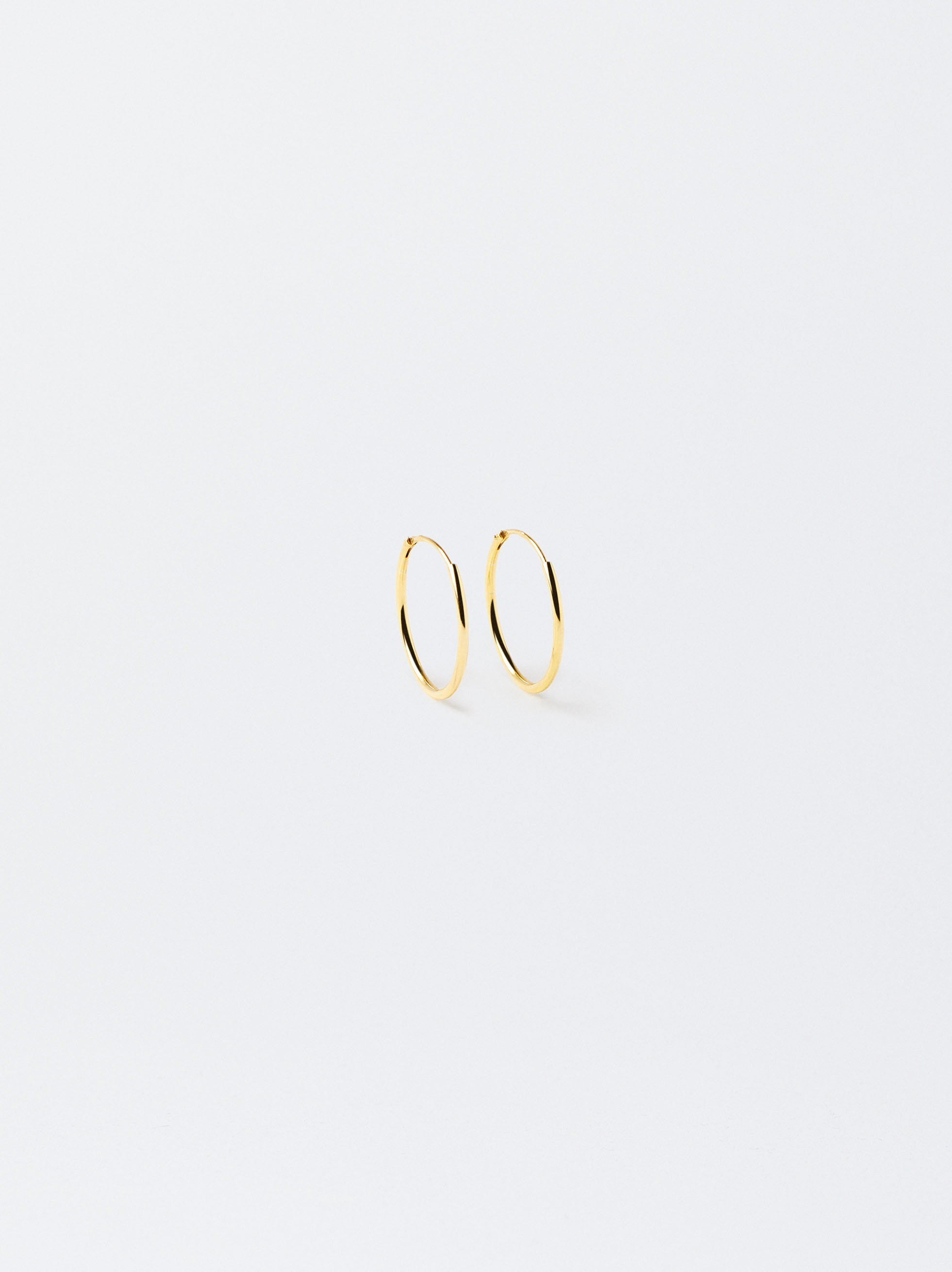 Short 925 silver hoop earrings image number 0.0