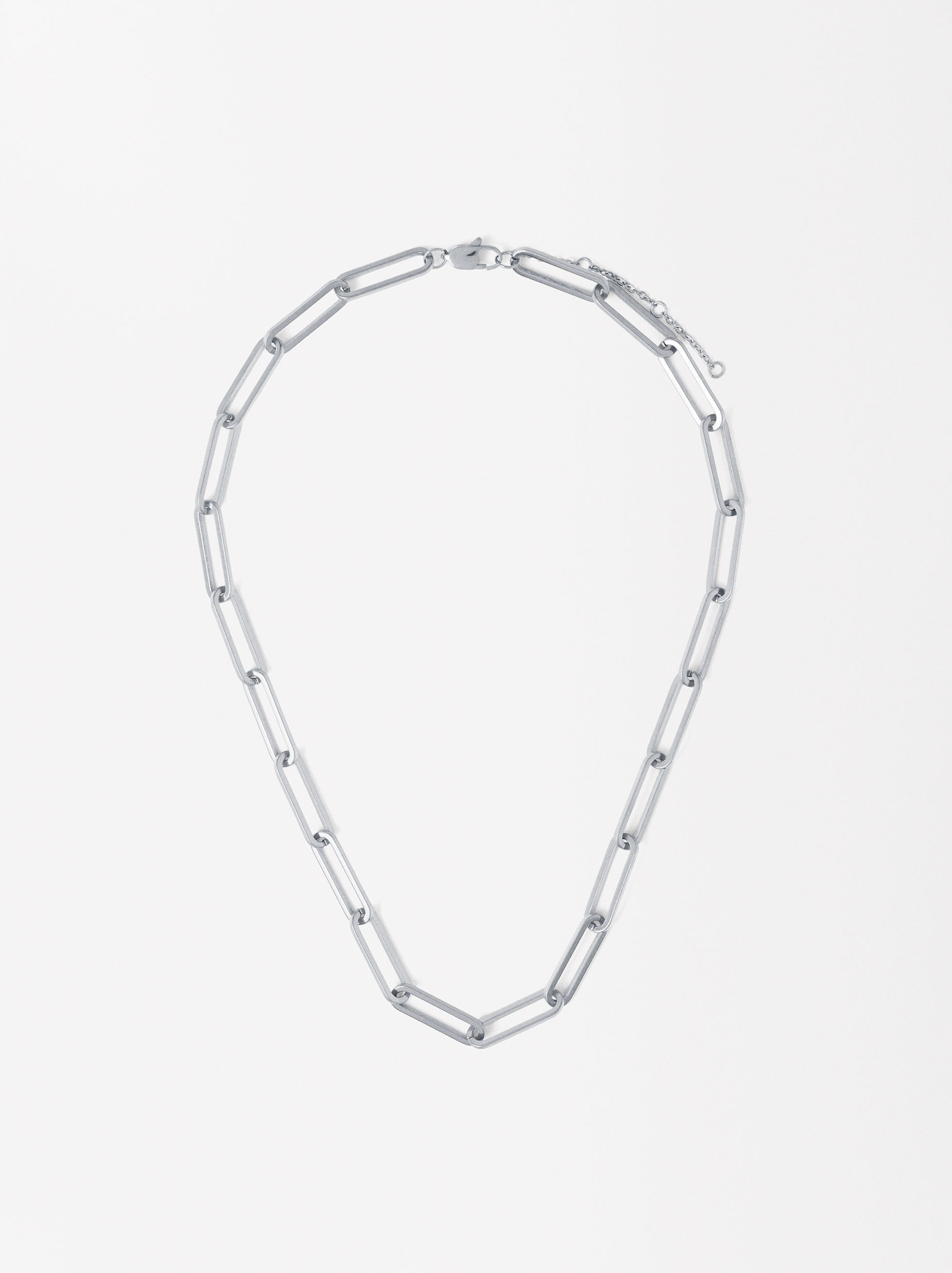 Link Necklace - Stainless Steel  image number 1.0