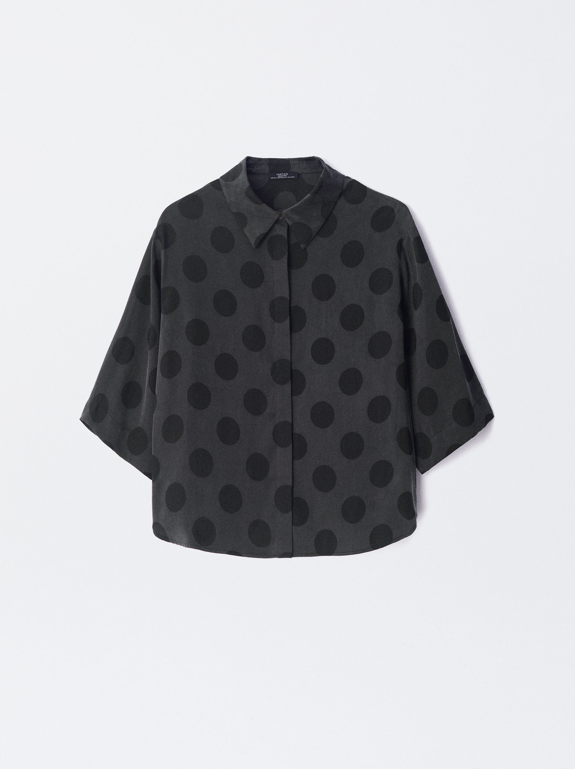 Online Exclusive - Camicia Lyocell A Pois image number 5.0